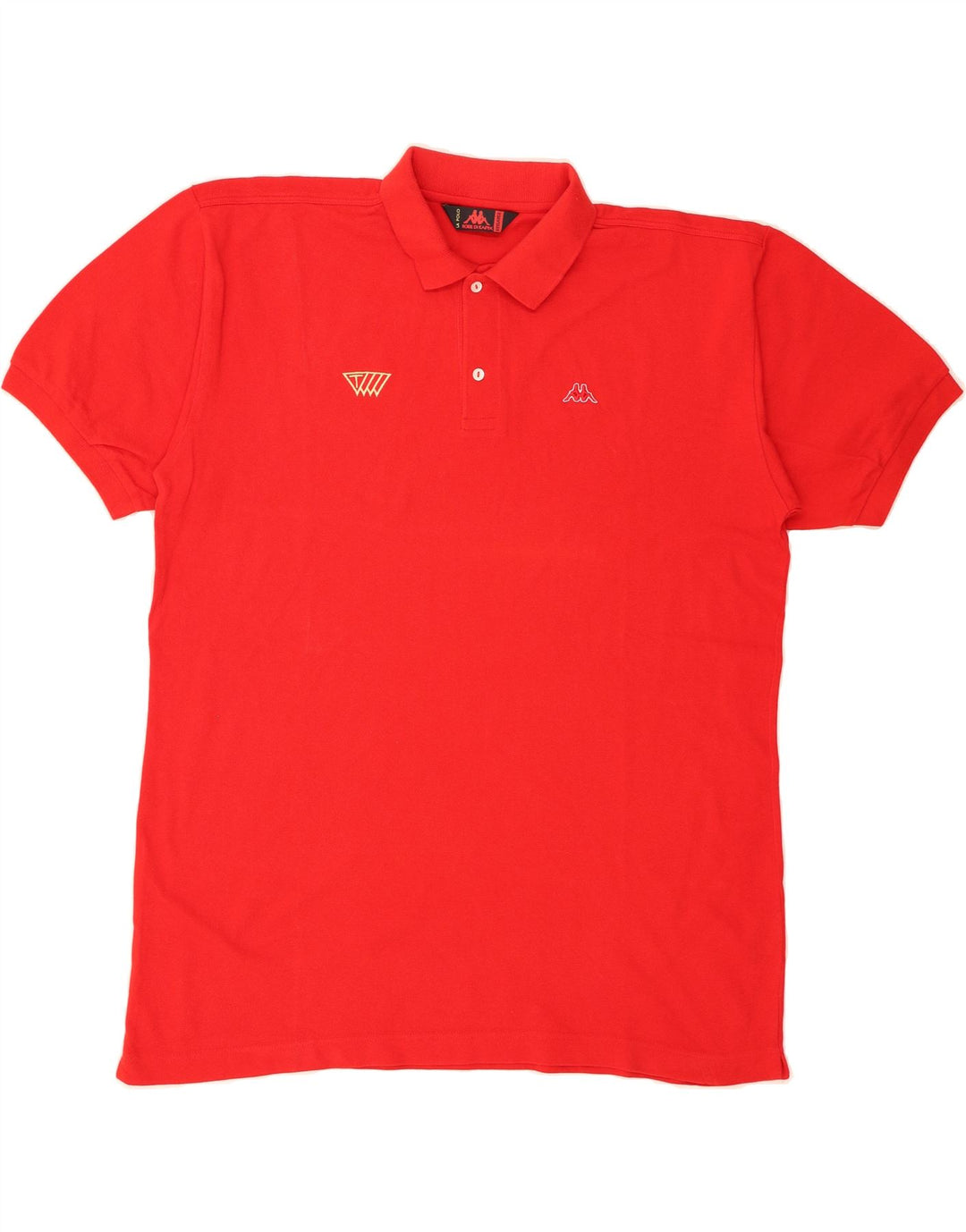 KAPPA Mens Polo Shirt 3XL Red Cotton Vintage Kappa and Second-Hand Kappa from Messina Hembry 