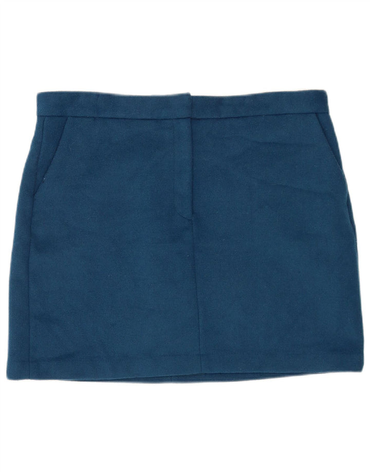 Fusta mini pentru femei Marks & Spencer UK 18 XL W36 Poliester albastru