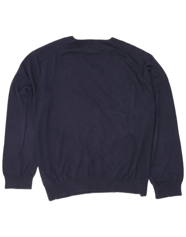 Pulover Polo Ralph Lauren pentru femei cu decolteu în V UK 20 2XL Bumbac bleumarin