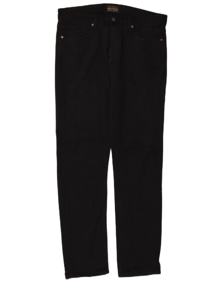 Blugi slim pentru bărbați Zara W34 L33 bumbac negru