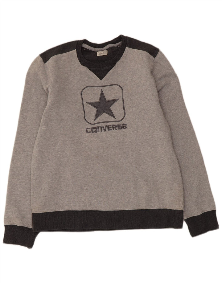 Pulover pentru damă Converse Graphic Hanorac UK 14 Medium Gri Colorblock