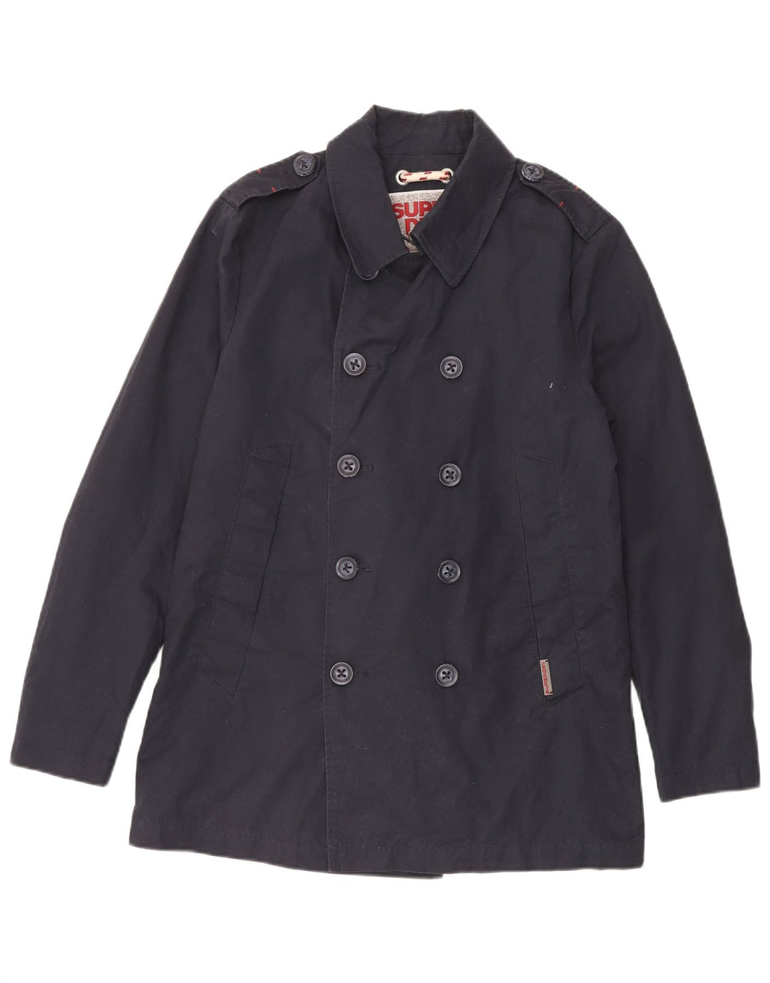 Palton pentru bărbați Superdry UK 40, mare, albastru, bumbac