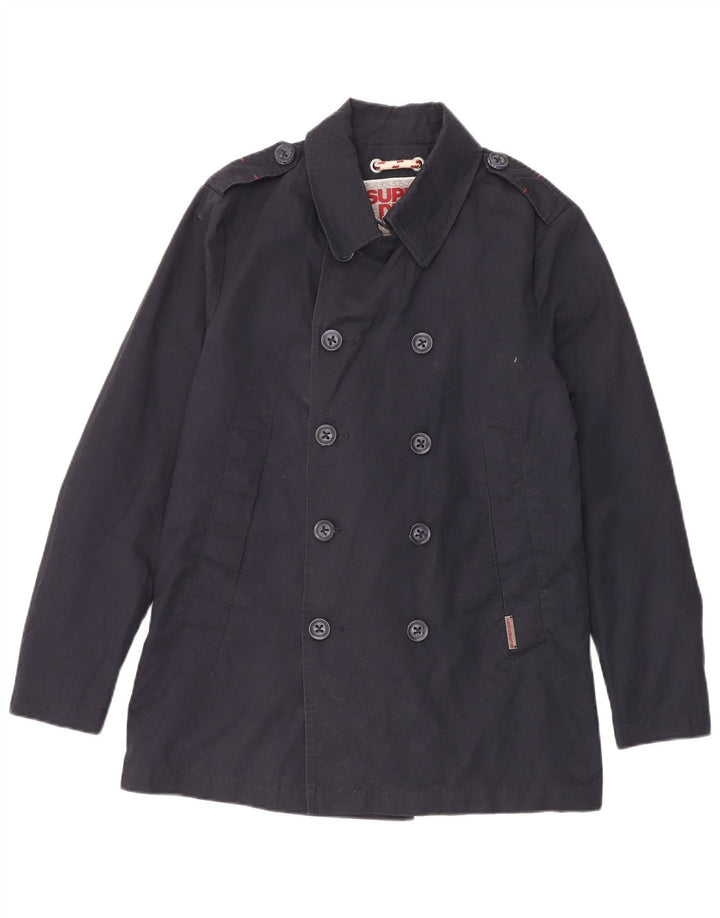 Palton pentru bărbați Superdry UK 40, mare, albastru, bumbac