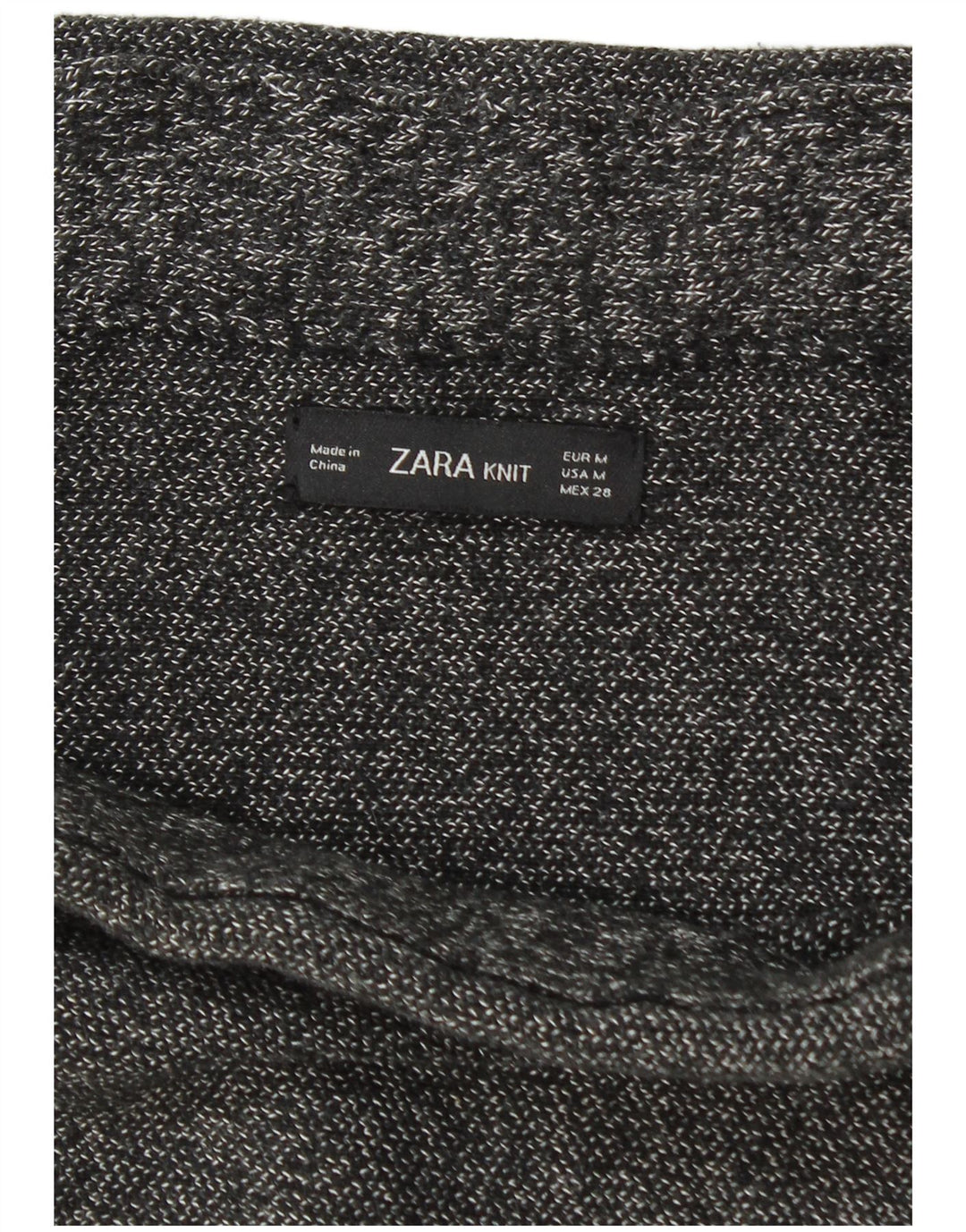 Fusta creion tricotată pentru femei Zara Medium W28 Gri Pete