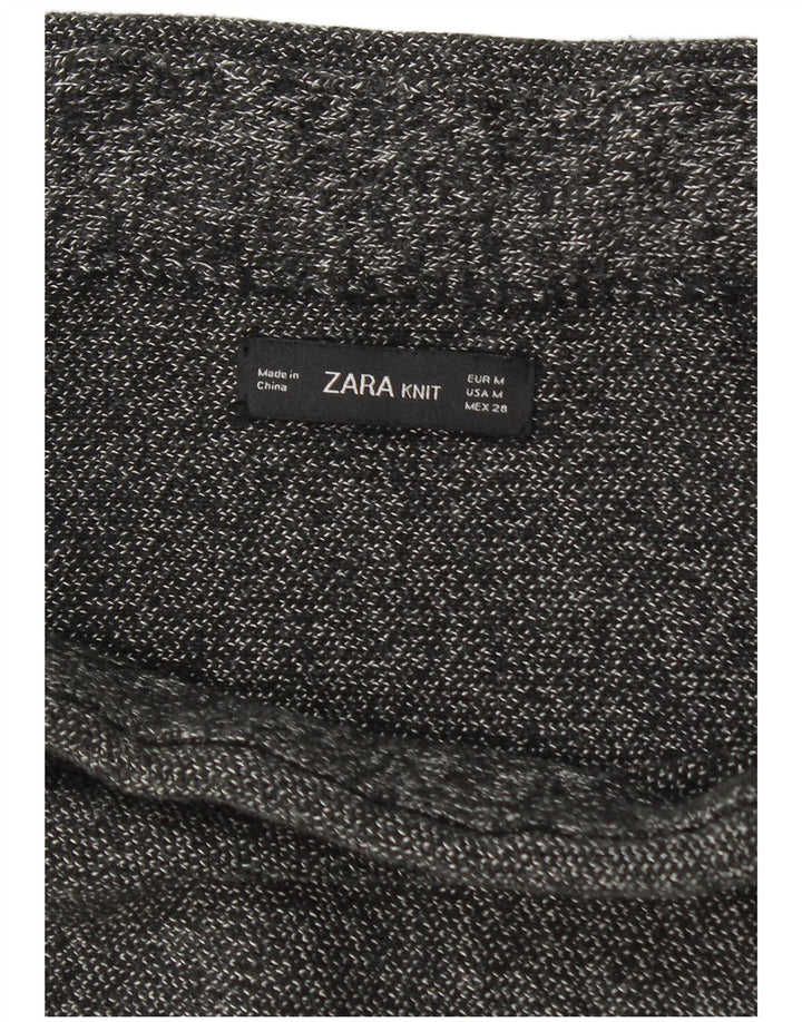 Fusta creion tricotată pentru femei Zara Medium W28 Gri Pete
