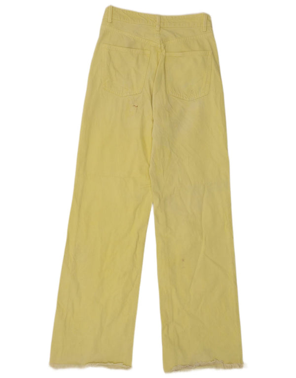 Blugi pentru femei cu picioare largi Zara EU 36 XS W26 L31 Galben