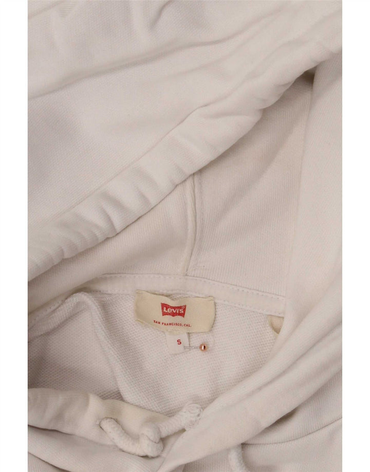 Pulover cu capota cu grafic Levi's pentru bărbați, bumbac alb mic