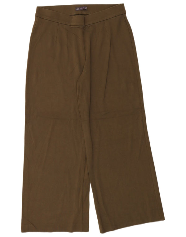 Pantaloni de trening pentru femei Marks & Spencer, cu picioare largi, UK 16, mare, kaki