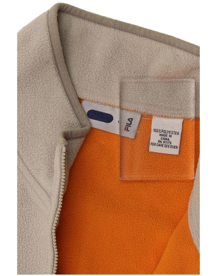 FILA Mens Fleece Gilet UK 40 Large Grey Polyester