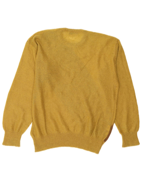 Pulover Benelli pentru femei cu decolteu rotund UK 12 Medium Yellow Colorblock