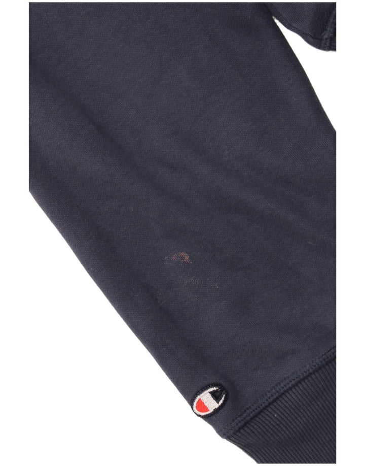Pulover grafic pentru bărbați Champion Pulover XL Bumbac bleumarin