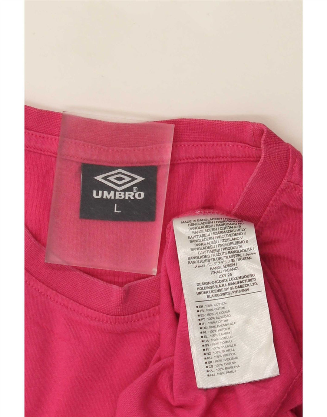 Tricou grafic pentru bărbați Umbro Top mare bumbac roz