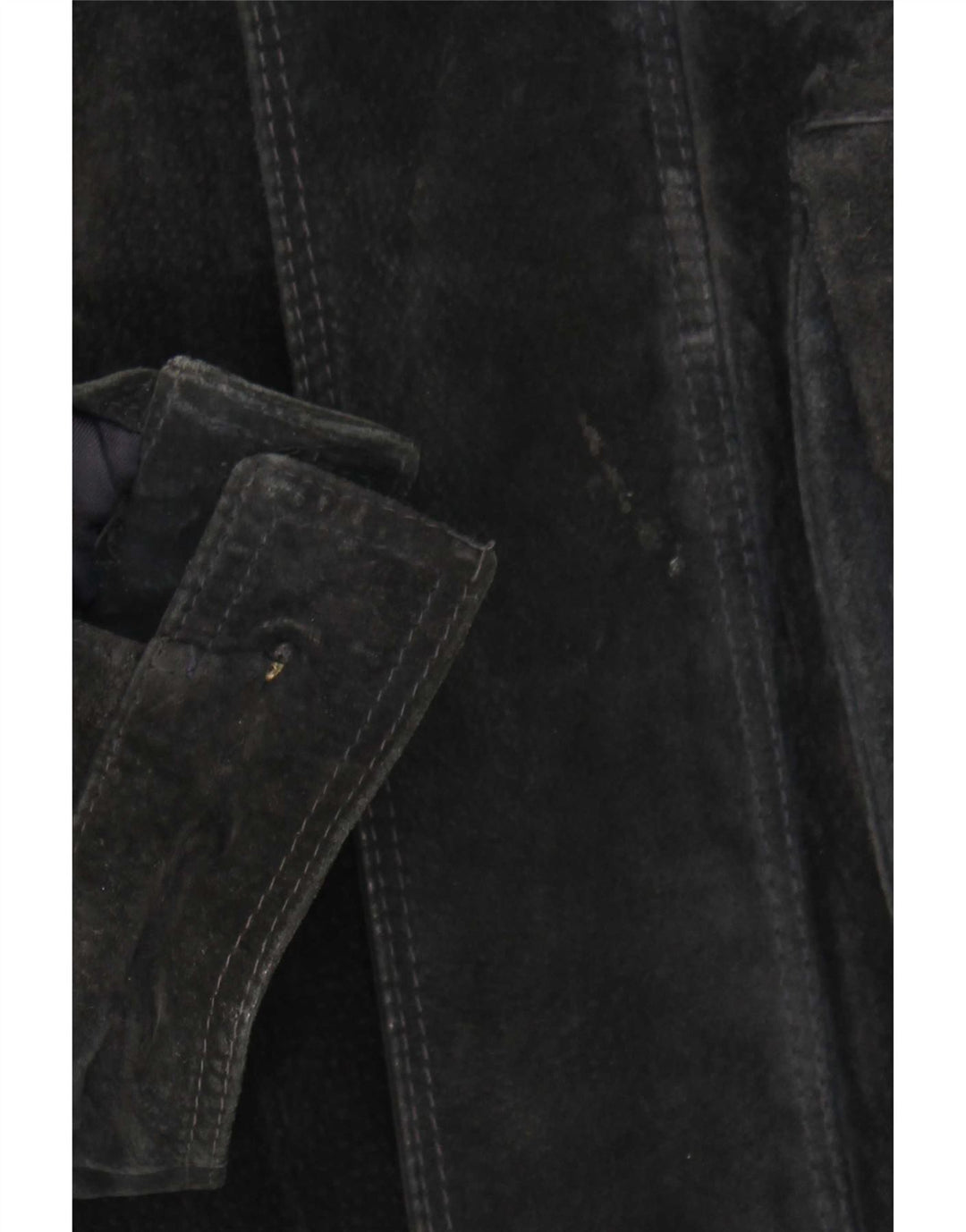 Jachetă vintage pentru bărbați din piele intoarsa UK 42 XL negru
