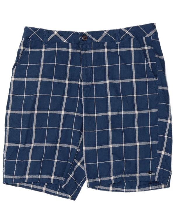 Pantaloni scurți chino pentru bărbați O'Neill W38 XL, poliester cu carouri albastre