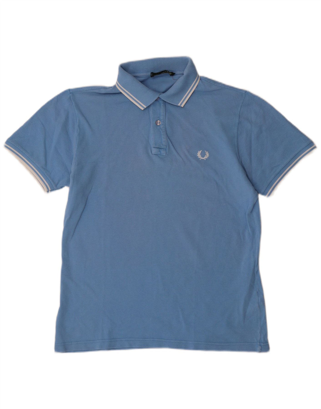 Cămașă polo Fred Perry pentru bărbați, bumbac albastru mediu