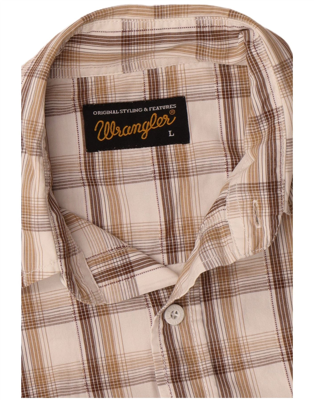 Cămașă pentru bărbați Wrangler, mare, alb, din bumbac