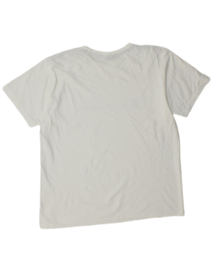 Tricou grafic Champion pentru bărbați Top mare alb