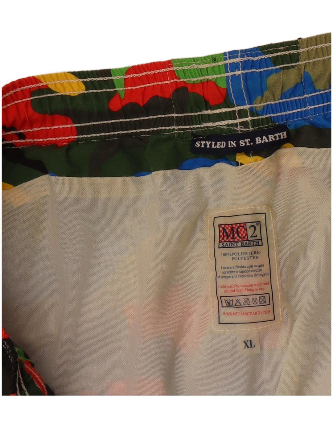Pantaloni scurți de înot MC2 SAINT BARTH pentru bărbați, camuflaj multicolor XL