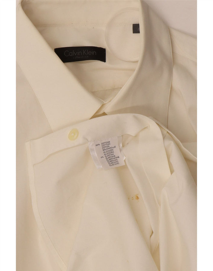 Cămașă Calvin Klein pentru bărbați, mărimea 40, bumbac alb mediu