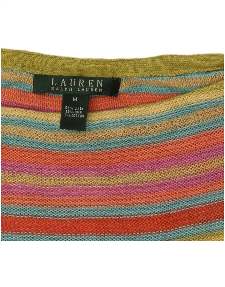 Ralph Lauren Womens Vest Tank Top UK 14 Medium Multicolor Colorat