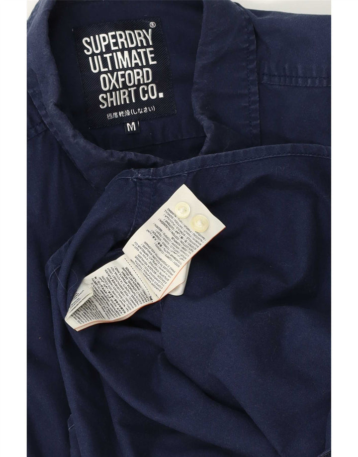Cămașă pentru bărbați Superdry, bumbac, albastru bleumarin mediu