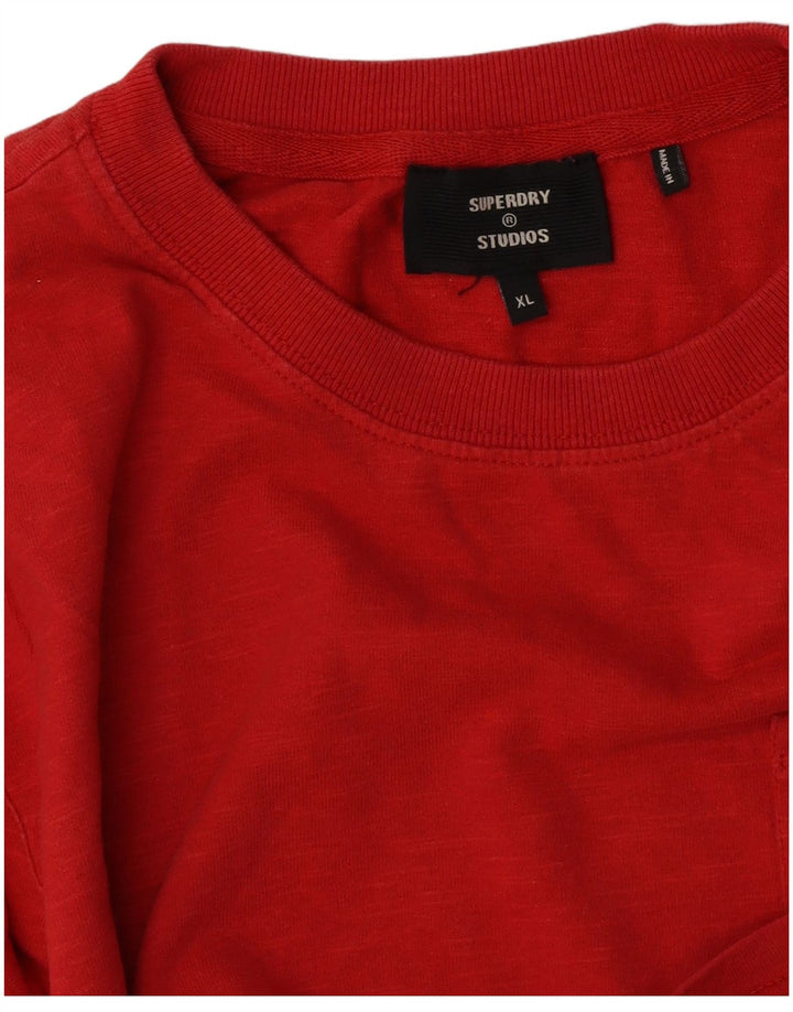 Tricou Superdry pentru bărbați Regular Fit Top XL Roșu