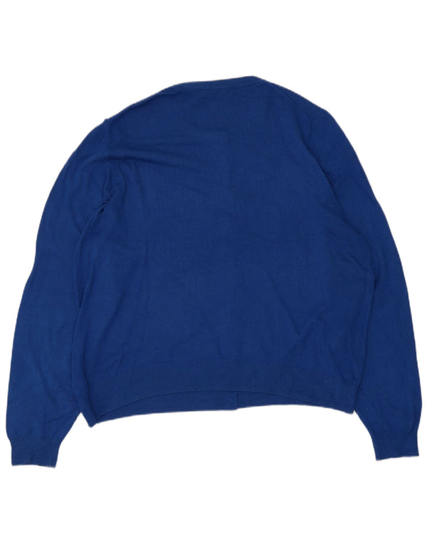 Pulover cardigan pentru femei Marks & Spencer UK 20 2XL Blue Viscose