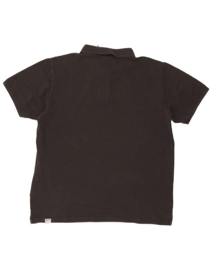 Tricou polo pentru bărbați The North Face, bumbac negru mare