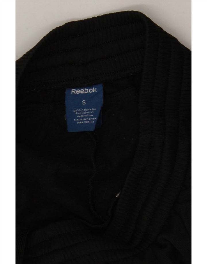 REEBOK Mens Tracksuit Trousers Small  Black Polyester Vintage Reebok and Second-Hand Reebok from Messina Hembry 
