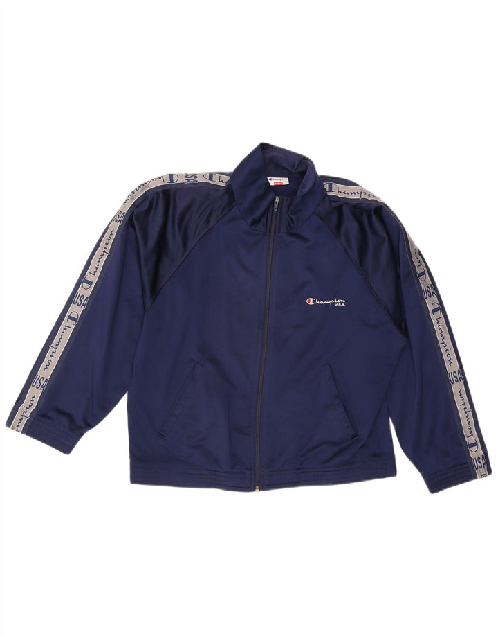 Jachetă de top pentru trening pentru bărbați Champion XS bleumarin, color block