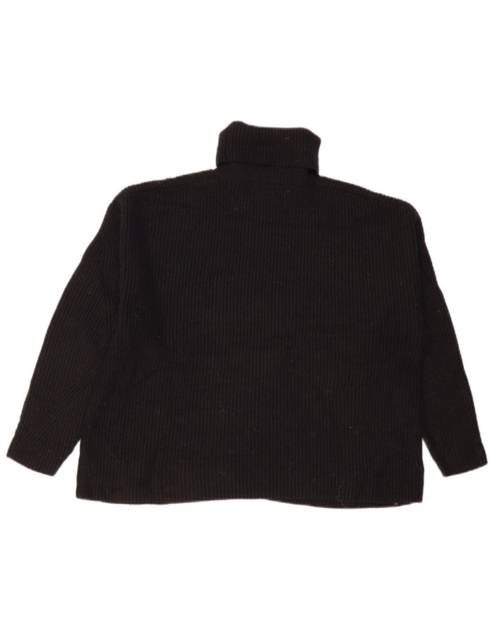 Marks & Spencer Pulover oversized cu gât rulat pentru femei UK 16 Large Black