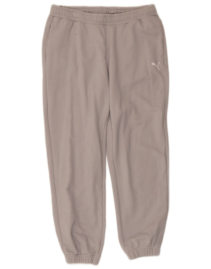 Pantaloni de trening Puma pentru bărbați Joggeri din bumbac gri mediu