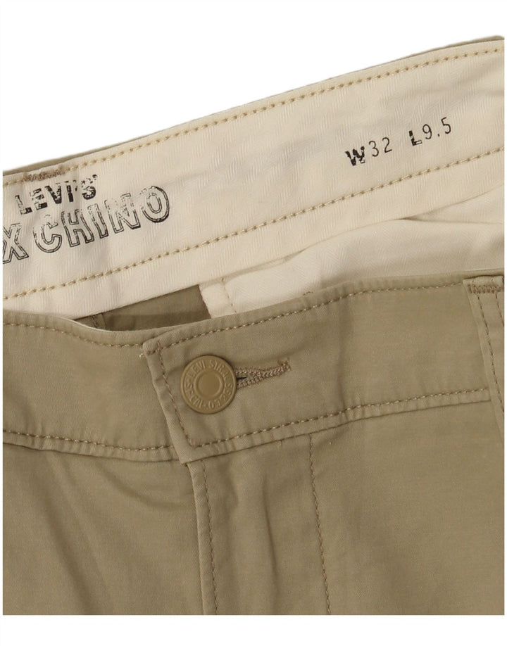 Pantaloni scurți chino pentru bărbați Levi's W32, bumbac mediu bej