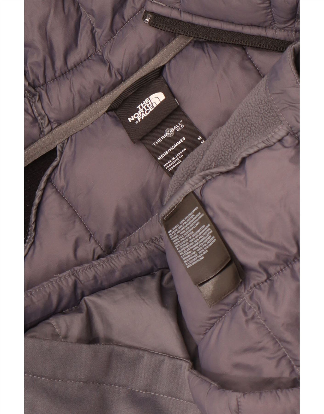 Jachetă căptușită cu glugă The North Face pentru bărbați UK 38 Medium Gri Colorblock