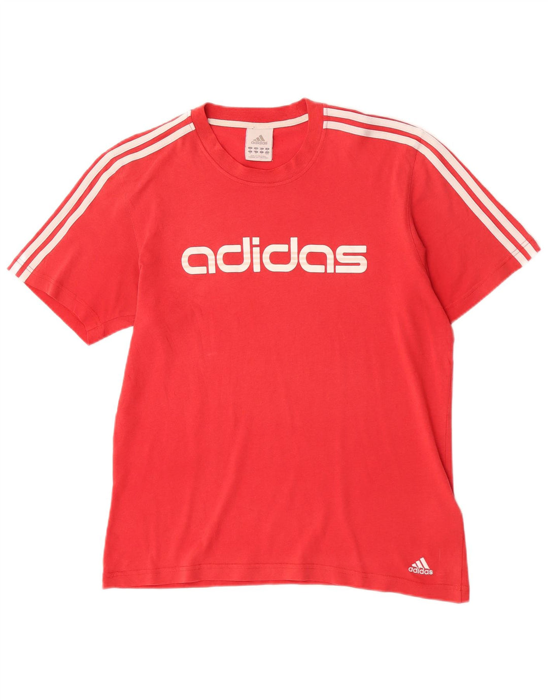 Tricou grafic pentru bărbați Adidas Top, bumbac roșu mediu