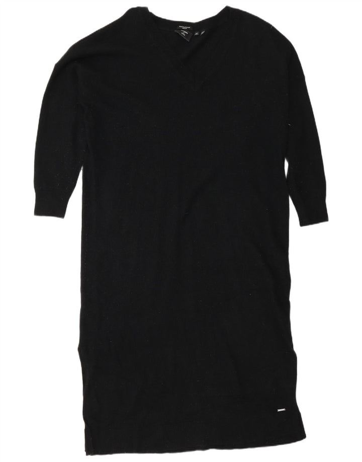 Rochie Jumper Superdry pentru femei UK 14 Lână mare neagră