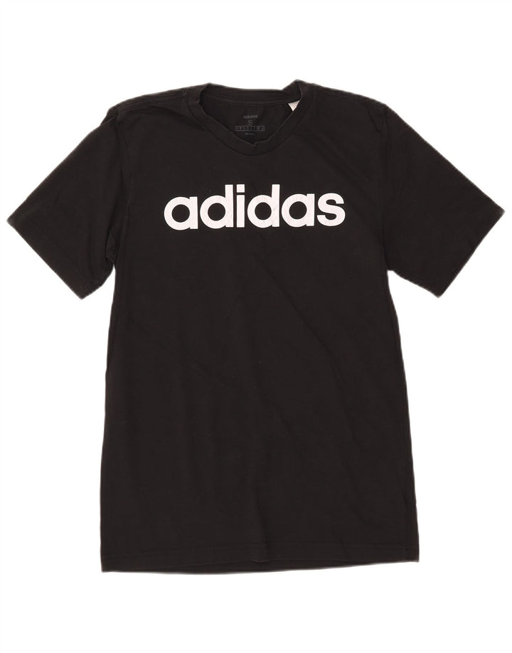 Tricou grafic ADIDAS pentru bărbați Top mic bumbac negru