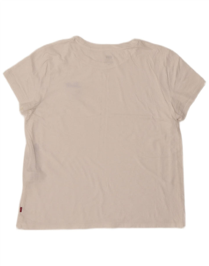 Tricou pentru femei LEVI'S Top UK 14, mare, alb, bumbac