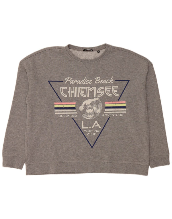Pulover Chiemsee pentru damă cu grafică pentru femei UK 14 Medium Gri Pete