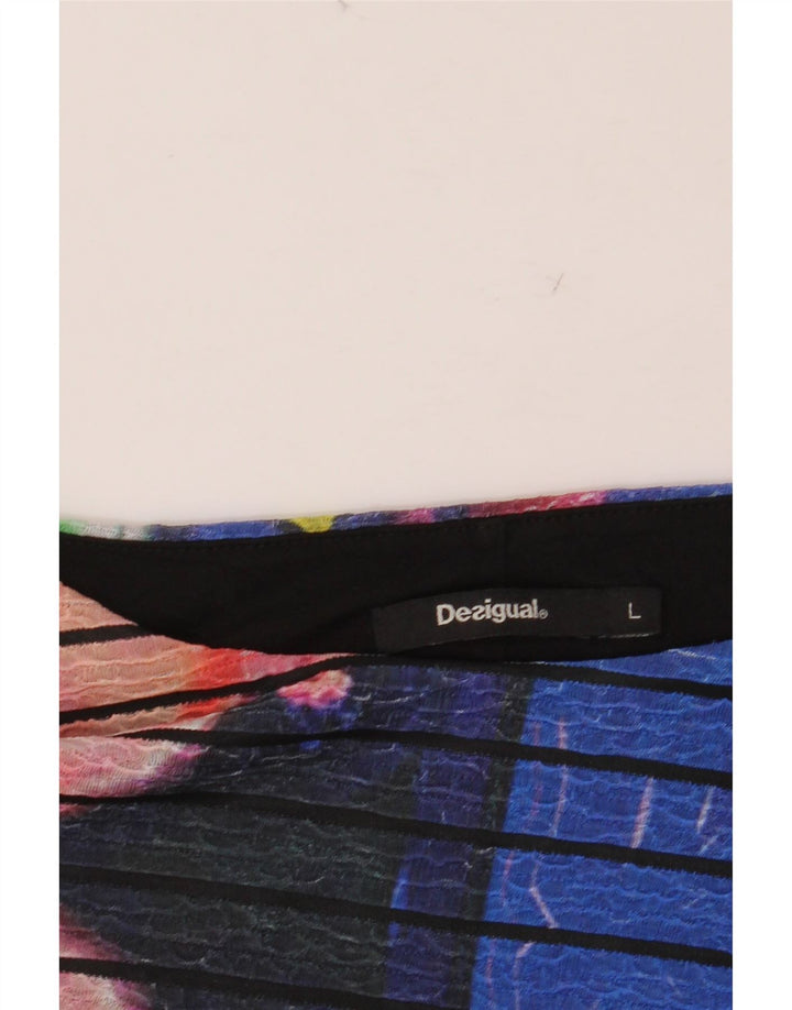 DESIGUAL Rochie A-Line pentru femei UK 10 Mic Multicolor Geometric