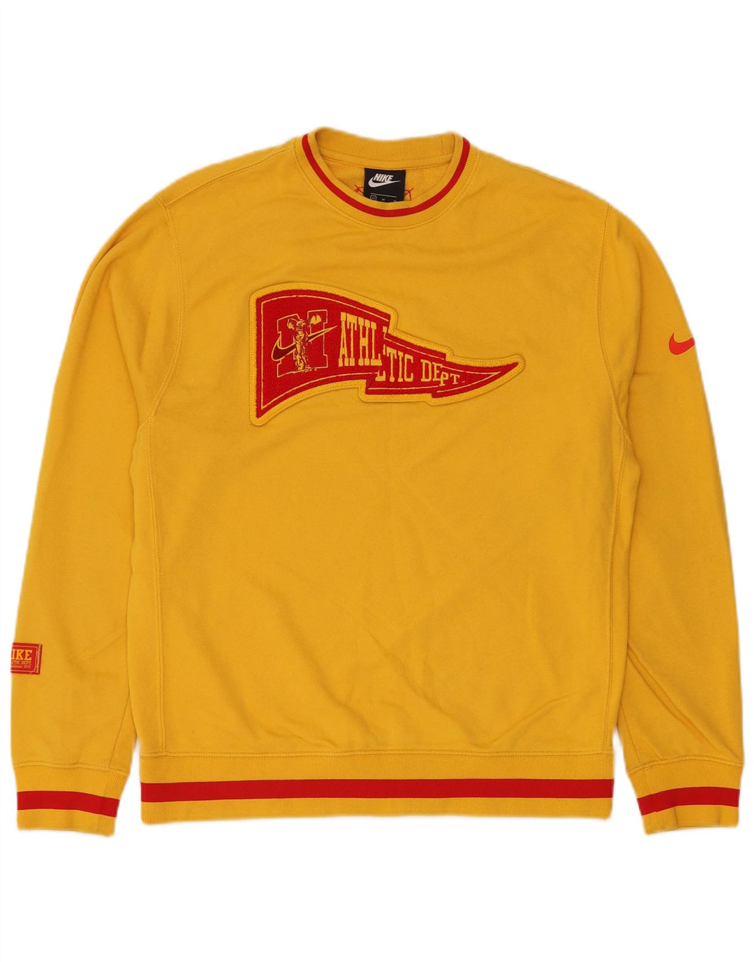 Hanorac pentru bărbați Nike Athletic Dept Graphic Pulover, bumbac galben mediu