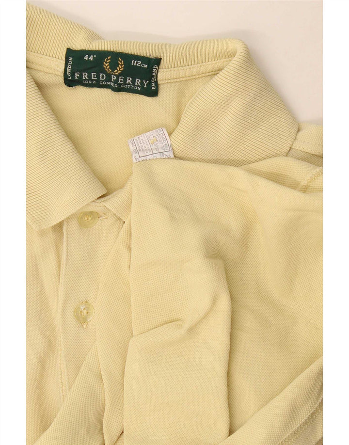 Cămașă polo Fred Perry pentru bărbați, bumbac galben mediu