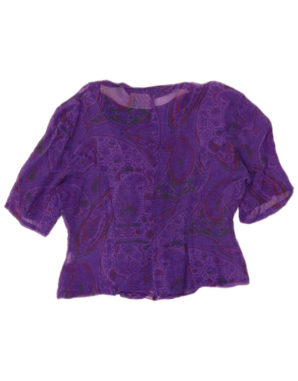 Bluză cămașă cu mânecă scurtă pentru femei i Blues UK 10 Small Mov Paisley