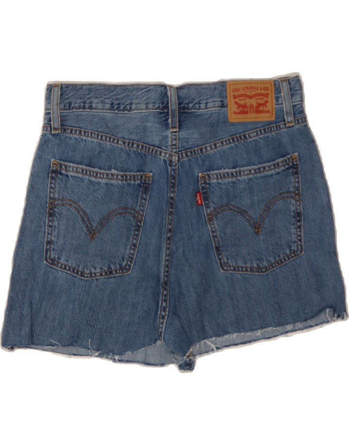 LEVI'S Womens High Waist Denim Shorts W28 Medium Blue Vintage Levi's and Second-Hand Levi's from Messina Hembry 