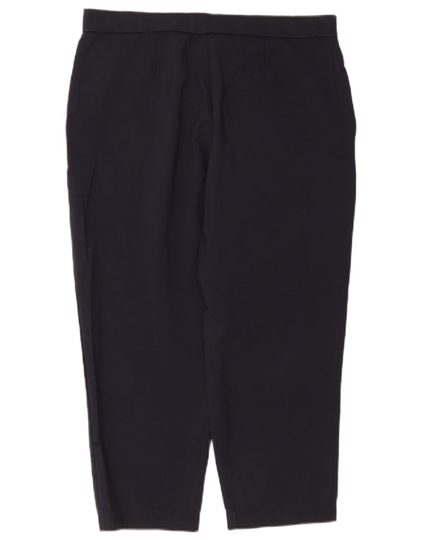 Pantaloni tăiați pentru femei Marks & Spencer UK 16 Large W34 L23 Bleumarin