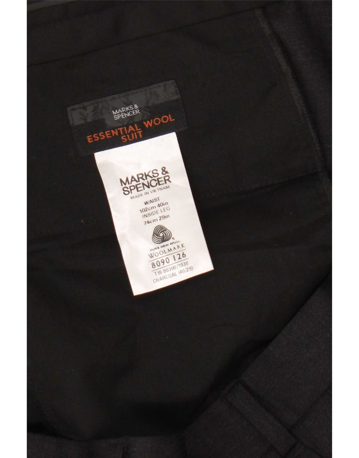 Pantaloni chino pentru bărbați Marks & Spencer L40 L29 Lână gri