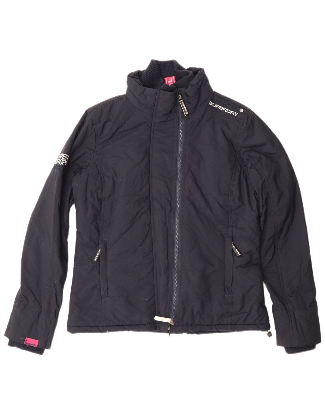 Jachetă Windbreaker Superdry pentru femei UK 16, mare, albastru bleumarin, nailon