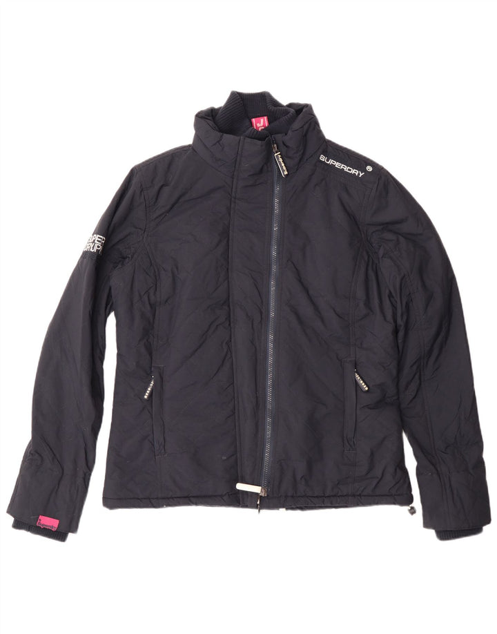 Jachetă Windbreaker Superdry pentru femei UK 16, mare, albastru bleumarin, nailon