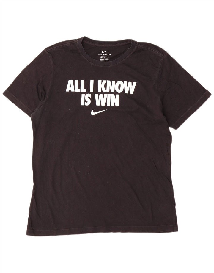 Tricou grafic Nike pentru bărbați Top mare din bumbac negru