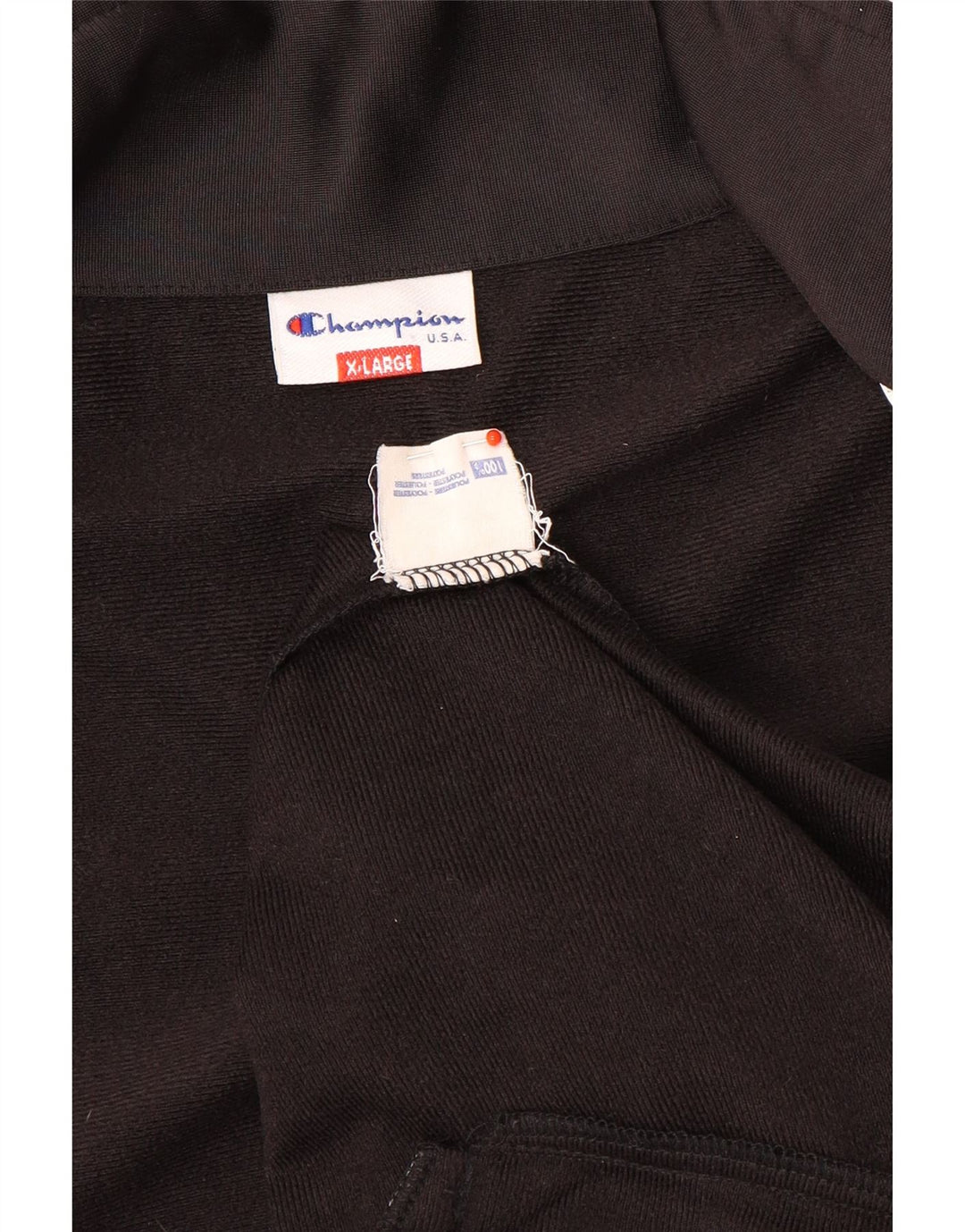 Jachetă de top pentru trening grafic pentru bărbați Champion XL, negru, bloc de culoare
